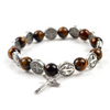 Brown Beads Saint Benedict Bracelet