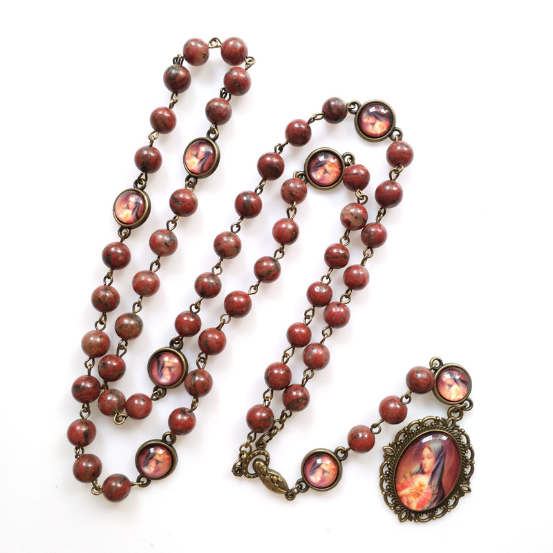Brown Beads Seven Sorrows Rosary