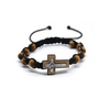 Wooden Beads Bracelet With Crucifix