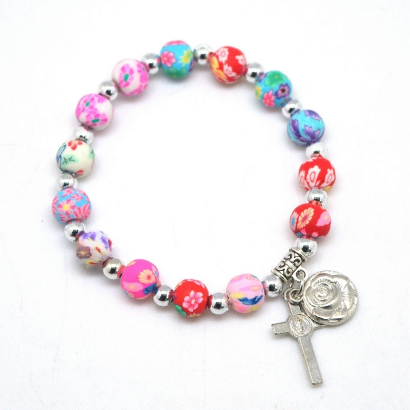 Bracelet with Polymer Clay Beads