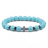 Blue Pine Beads Bracelet