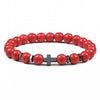 Red Pine Beads Bracelet