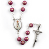 Our Lady Of Fatima Purple Beads Rosary