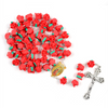 Our Lady Of Guadalupe Red Flowers Rosary