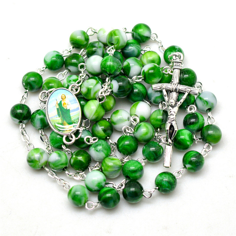St Jude Rosary Acrylic Beads