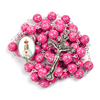 Our Lady Of Fatima Pink Beads Rosary