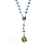 Blue Acrylic Beads Seven Sorrows Rosary