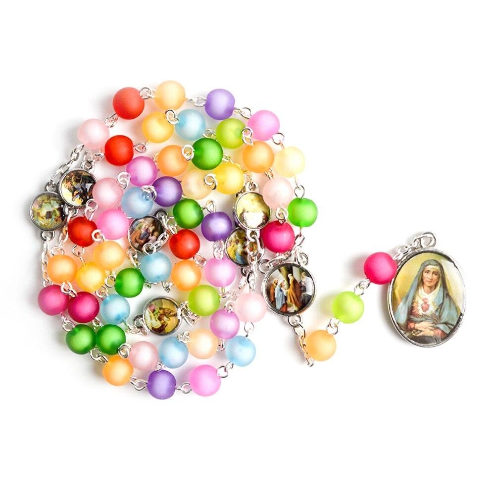 Multicolor Beads Seven Sorrows Rosary