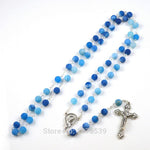 Blue Natural Stone Rosary