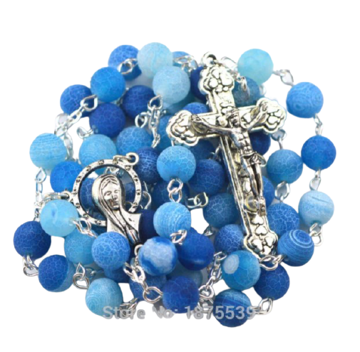 Blue Natural Stone Rosary