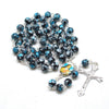 St Therese Of The Child Jesus Glass Beads Rosary