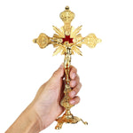 Golden Crucifix 25.5x15.5 cm / 10x6 in
